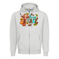 Dove Grey hay fall heifer Zipper Hoodie - AdoDesignShop