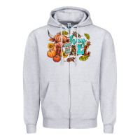 Heather Grey hay fall heifer Zipper Hoodie - AdoDesignShop