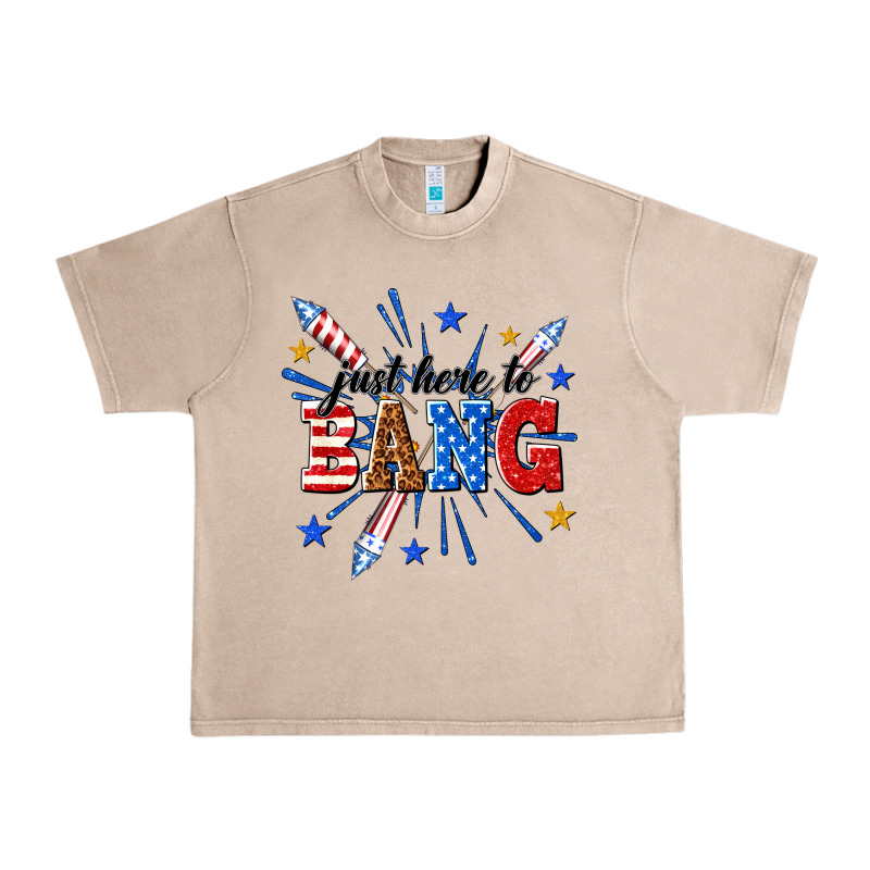 Just Here To Bang Urban Heavy Tee by texasbilliewilder | Teevron
