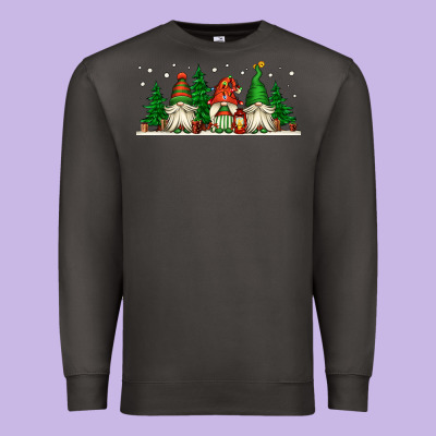 Christmas Gnomes Premium Sweatshirt Designed By Jasminsmagicworld