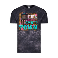Cloud Black life is better in a small town Vintage Tee - texasbilliewilder