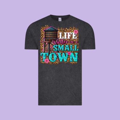 Life Is Better In A Small Town Vintage Tee Designed By Texasbilliewilder