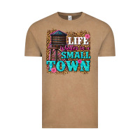 Vintage Coffee life is better in a small town Vintage Tee - texasbilliewilder