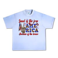 Grape Ice land of the free america because of the brave Urban Heavy Tee - texasbilliewilder