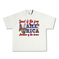 Pistachio land of the free america because of the brave Urban Heavy Tee - texasbilliewilder