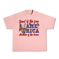 Salmon land of the free america because of the brave Urban Heavy Tee - texasbilliewilder