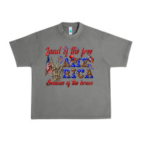 Tornado land of the free america because of the brave Urban Heavy Tee - texasbilliewilder
