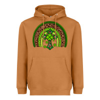 Meerkat Western Shamrock Cross Rainbow Heavyweight Hoodie - Artiststas