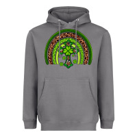 Storm Western Shamrock Cross Rainbow Heavyweight Hoodie - Artiststas