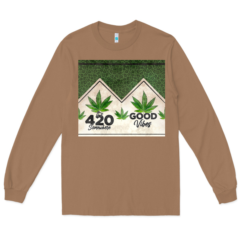 420 Somewhere Good Vibes Weed Tumbler2 Long Sleeve Tee by CTS Tumbler Store | Teevron