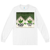 White 420 somewhere good vibes weed tumbler2 Long Sleeve Tee - CTS Tumbler Store