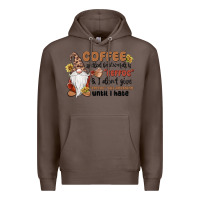 Coffee coffee spelled backwards is eeffoc & i don't give Premium Hoodie - MaliasSmallBusiness