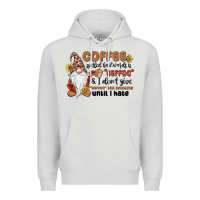 Dove Grey coffee spelled backwards is eeffoc & i don't give Premium Hoodie - MaliasSmallBusiness