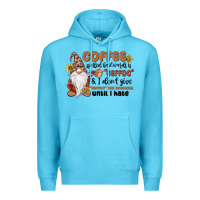 Ocean Blue coffee spelled backwards is eeffoc & i don't give Premium Hoodie - MaliasSmallBusiness