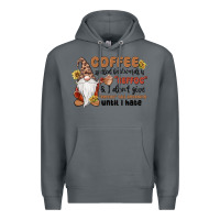 Rock coffee spelled backwards is eeffoc & i don't give Premium Hoodie - MaliasSmallBusiness
