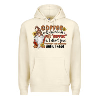 Sandshell coffee spelled backwards is eeffoc & i don't give Premium Hoodie - MaliasSmallBusiness