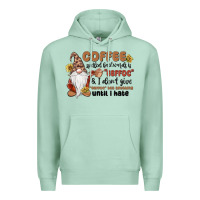 Seafoam coffee spelled backwards is eeffoc & i don't give Premium Hoodie - MaliasSmallBusiness