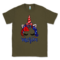 Army Green 4th of July unicorn Classic Tee - Neo Western