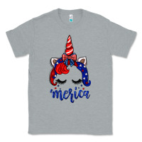 Heather Grey 4th of July unicorn Classic Tee - Neo Western