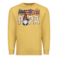 Antique Gold american papa with gnome Premium Sweatshirt - NancyCooperArtShop
