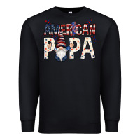 Black american papa with gnome Premium Sweatshirt - NancyCooperArtShop