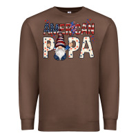 Chestnut american papa with gnome Premium Sweatshirt - NancyCooperArtShop