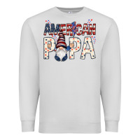 Dove Grey american papa with gnome Premium Sweatshirt - NancyCooperArtShop