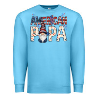 Ocean Blue american papa with gnome Premium Sweatshirt - NancyCooperArtShop