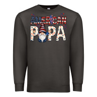 Smoke american papa with gnome Premium Sweatshirt - NancyCooperArtShop