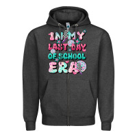 Charcoal Heather in my last day of school era Zipper Hoodie - JahusDesignShop