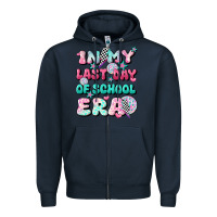 Navy in my last day of school era Zipper Hoodie - JahusDesignShop