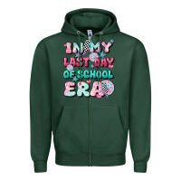 Sports Green in my last day of school era Zipper Hoodie - JahusDesignShop