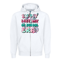 White in my last day of school era Zipper Hoodie - JahusDesignShop