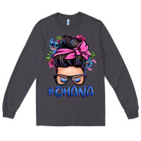 Smoke ohana stitch messy bun Long Sleeve Tee - Zillion Design Studio