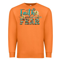 Carrot faith over fear with cross Premium Sweatshirt - BarkalooDesign