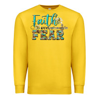 Lemon faith over fear with cross Premium Sweatshirt - BarkalooDesign