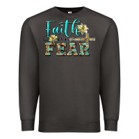Smoke faith over fear with cross Premium Sweatshirt - BarkalooDesign
