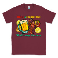 Burgundy beer&crawfish that's why i'm here Classic Tee - FaDigitalArtStudio