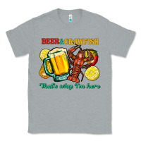 Heather Grey beer&crawfish that's why i'm here Classic Tee - FaDigitalArtStudio