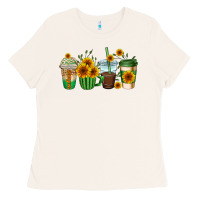 Bone sunflowers coffee cups Ladies Tee - AdoDesignShop