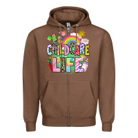 Chestnut childcare life Zipper Hoodie - AdoDesignShop