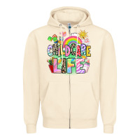 Sandshell childcare life Zipper Hoodie - AdoDesignShop