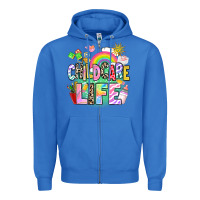 Childcare Life Zipper Hoodie | Teevron