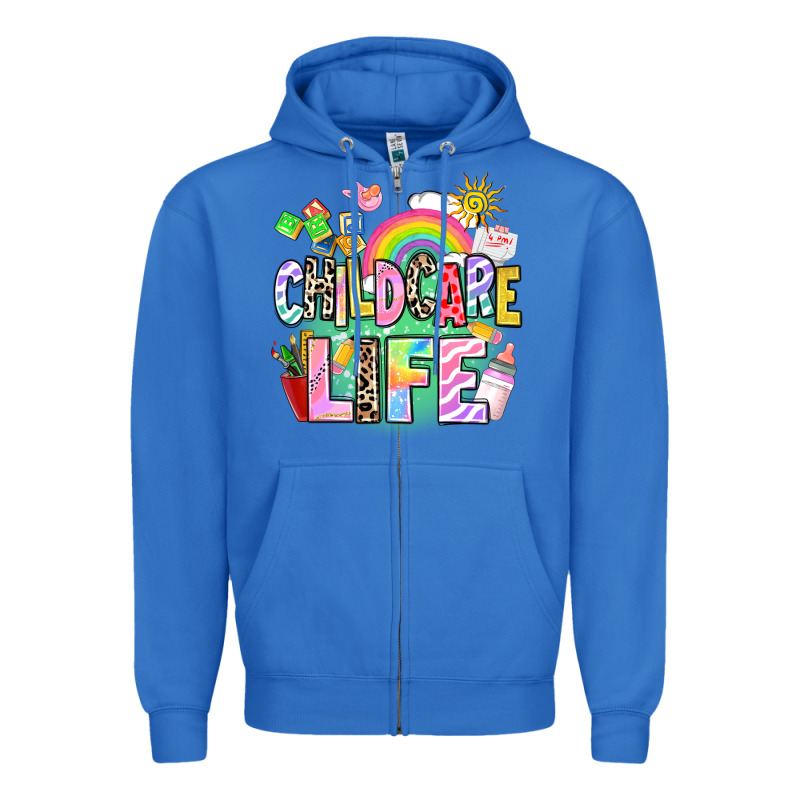 Childcare Life Zipper Hoodie by AdoDesignShop | Teevron