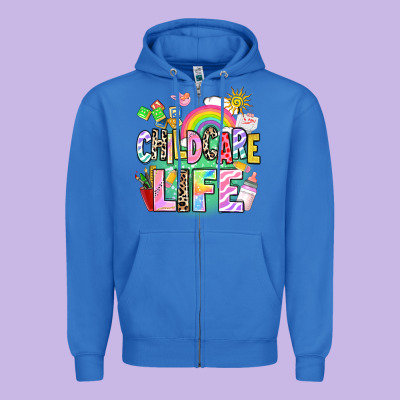 Childcare Life Zipper Hoodie Designed By Adodesignshop