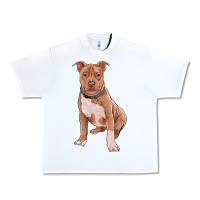 White brown pitbull Urban Heavy Tee - RanaPortraitStore