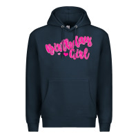 Navy birthday girl Premium Hoodie - MaliasSmallBusiness