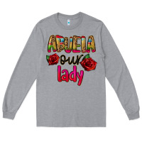 Heather Grey abuela our lady Long Sleeve Tee - CTS Tumbler Store