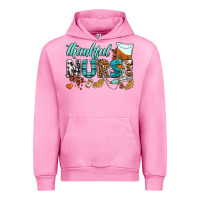 Fuchsia Pink thankful nurse Urban Hoodie - BundleAndBundleShop