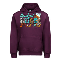 Mauve Wine thankful nurse Urban Hoodie - BundleAndBundleShop